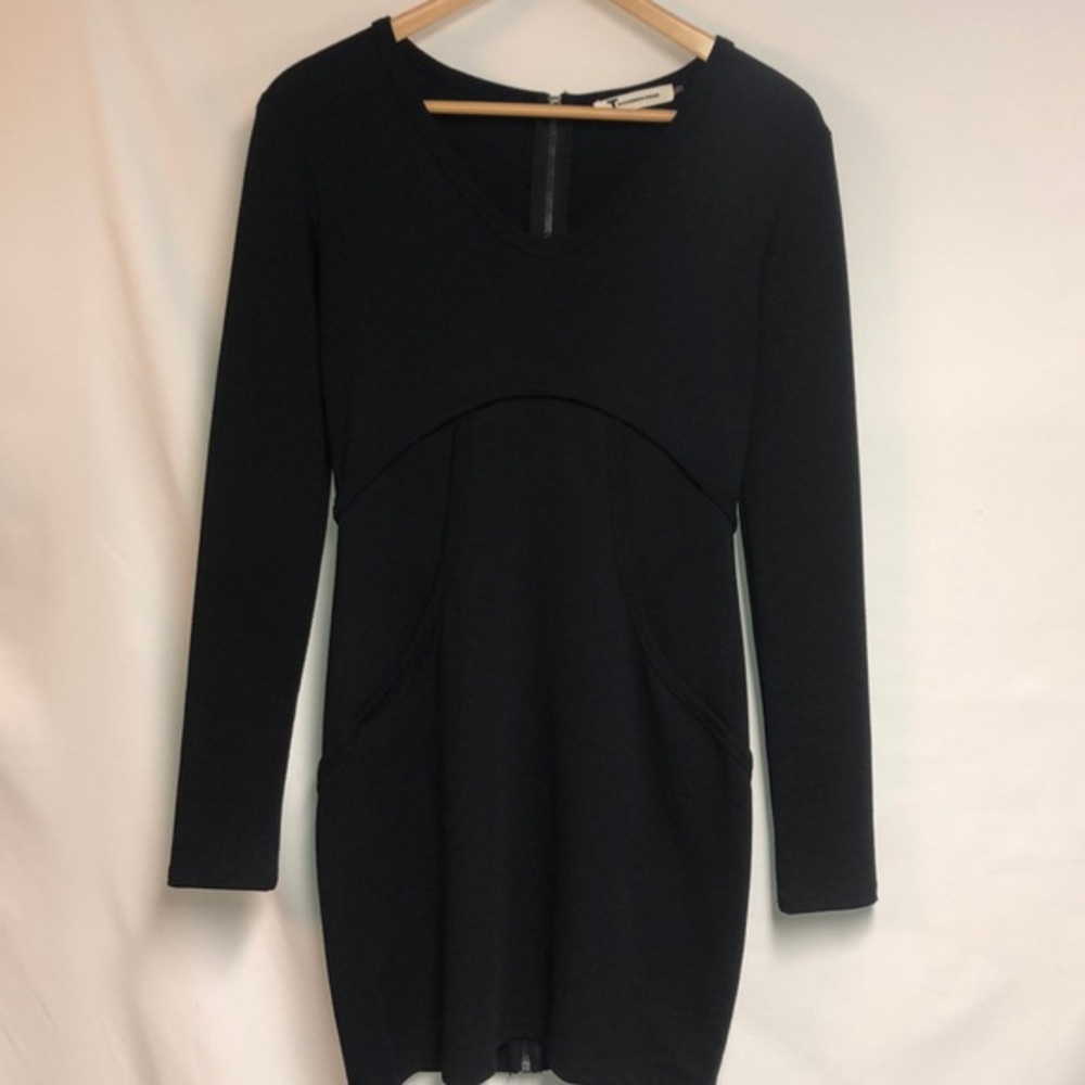 T BY ALEXANDER WANG BLACK KNIT DRESS NWOT